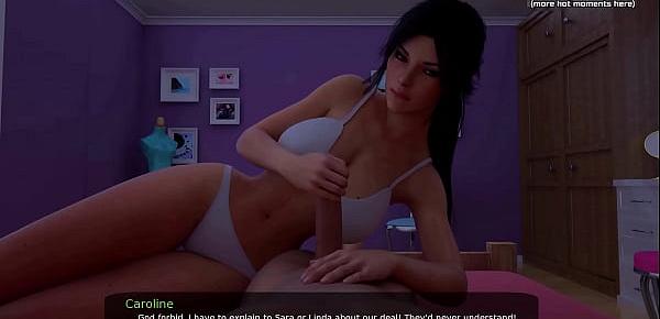  Waking up a hot step sister with a nice big booty at midnight leads to getting a gorgeous handjob l My sexiest gameplay moments l Milfy City l Part 22